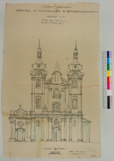 Bohorodczany, kości&oacute;ł dominikan&oacute;w Nawiedzenia NMP, fasada