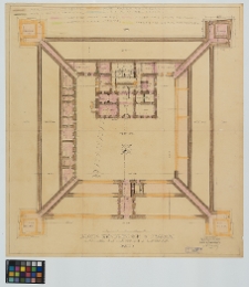 Zbaraż, zamek Wiśniowieckich, rzut