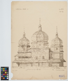 Rozd&oacute;ł, cerkiew Bogurodzicy, elewacja pd.