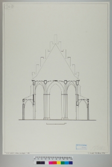 Lw&oacute;w, katedra Wniebowzięcia NMP, przekr&oacute;j poprzeczny