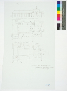 Lubiesz&oacute;w, kości&oacute;ł śś. Cyryla i Metodego oraz klasztor kapucyn&oacute;w, rzuty i elewacja