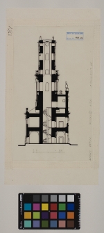 Buczacz, ratusz, przekr&oacute;j