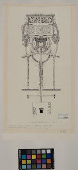 Podhorce, zesp&oacute;ł pałacowo-parkowy, plan sytuacyjny