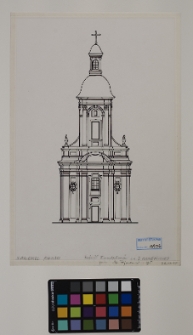 Kamieniec Podolski, kości&oacute;ł franciszkan&oacute;w, fasada