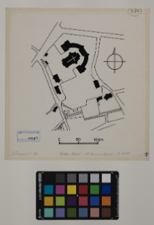 Łuck, kości&oacute;ł i klasztor Bernardyn&oacute;w, plan sytuacyjny