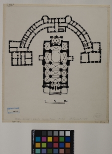 Łuck, kości&oacute;ł i klasztor Bernardyn&oacute;w, rzut
