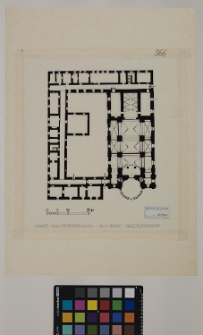 Zbaraż, klasztor Bernardyn&oacute;w, rzut
