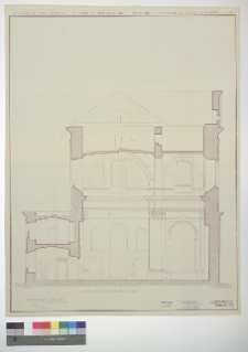 Czartorysk, kości&oacute;ł podominikański p.w. J&oacute;zefa Oblubieńca NPM, przekr&oacute;j