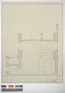 Czartorysk, kości&oacute;ł podominikański p.w. J&oacute;zefa Oblubieńca NPM, przekr&oacute;j