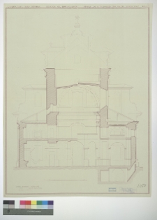 Czartorysk, kości&oacute;ł podominikański p.w. J&oacute;zefa Oblubieńca NPM, przekr&oacute;j
