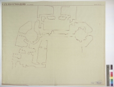 Czerwonogr&oacute;d, zamek, rzut piwnic