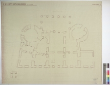 Czerwonogr&oacute;d, zamek, rzut parteru