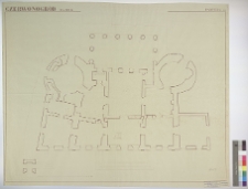Czerwonogr&oacute;d, zamek, rzut parteru