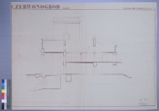 Czerwonogr&oacute;d, zamek, przekr&oacute;j poprzeczny
