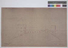 Kudryńce, zamek, przekr&oacute;j