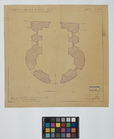 Ostr&oacute;g, zamek, rzut Bramy Łuckiej