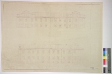 Łuck, d. klasztor Trynitarzy (Sąd Okręgowy), fasada, elewacja pd.