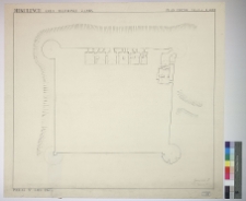 Milulińce, zamek, rzut piwnic