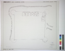 Milulińce, zamek, rzut piwnic