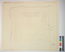 Milulińce, zamek, rzut piwnic