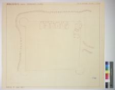 Milulińce, zamek, rzut piwnic