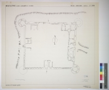 Milulińce, zamek, rzut parteru