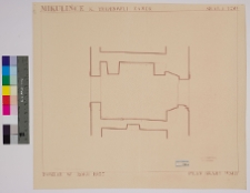 Milulińce, zamek, rzut bramy wsch.