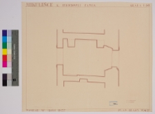 Milulińce, zamek, rzut bramy wsch.