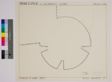 Milulińce, zamek, rzut baszty