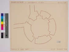 Milulińce, zamek, rzut baszty