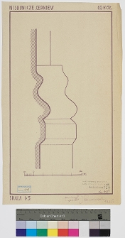 Niskinicze, cerkiew Zaśnięcia NMP, profil cokołu