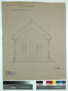 Jan&oacute;w, synagoga, przekr&oacute;j