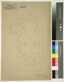 Jałowicze, kości&oacute;ł podominikański, rzut