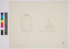 Łuck, cerkiew Bazylian&oacute;w, rzut i przekr&oacute;j