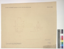 Łuck, cerkiew Bazylian&oacute;w, rzut i przekr&oacute;j