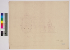 Łuck, cerkiew Bazylian&oacute;w, rzut i przekr&oacute;j
