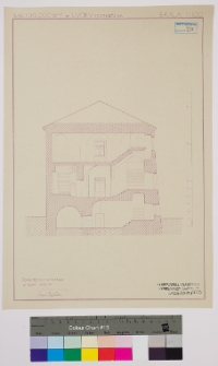 Łuck, Sąd Okręgowy (d. klasztor Trynitarzy), przekr&oacute;j poprzeczny skrzydła pd.