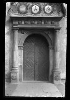 Brzeżany, Zamek Sieniawskich, portal