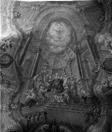 Beresteczko, kości&oacute;ł trynitarzy, malowidło Zesłanie Ducha Świętego na sklepieniu nawy gł&oacute;wnej