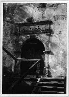 Brzeżany, zamek Sieniawskich, portal