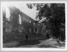 Budzan&oacute;w, zamek, mur obronny