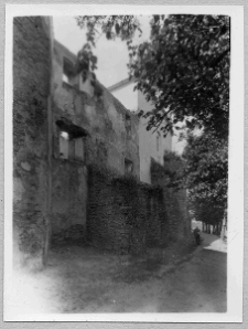 Budzan&oacute;w, zamek, mur obronny