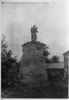 Hołoby, pałac Ronikier&oacute;w, figura Świętego Antoniego Padewskiego