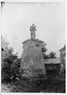 Hołoby, pałac Ronikier&oacute;w, figura Świętego Antoniego Padewskiego