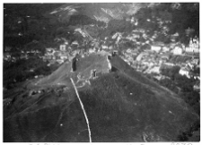 Krzemieniec, widok miasta z ruinami zamku