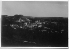 Krzemieniec, widok miasta ze wzg&oacute;rzem zamkowym