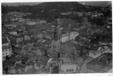 Lw&oacute;w, okolice placu Kapitulnego, zdjęcie lotnicze