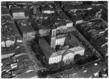 Lw&oacute;w, ratusz, zdjęcie lotnicze