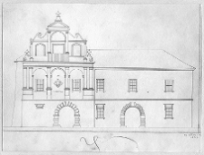 Lw&oacute;w, arsenał kr&oacute;lewski przed 1939, rysunek