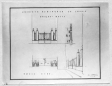 Lw&oacute;w, arsenał kr&oacute;lewski, archiwum, rysunek, projekt bramy
